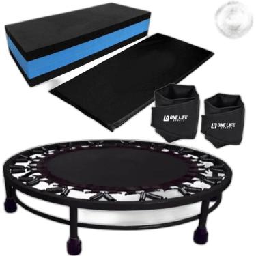 Imagem de Kit Aeróbico Mini Jump+Colchonete + Caneleira 2Kg + Step