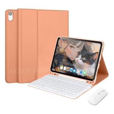 Imagem de Capa Para Samsung Tab S8 Ultra 14.6 Polegadas Com Teclado Removível+Mouse (Vitalidade Laranja, Teclado comum)