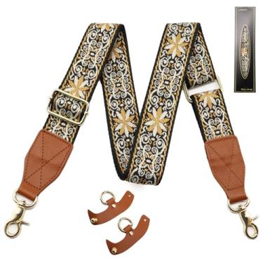 Imagem de Bolsa alça acessórios bolsa transversal kit de conversão de substituição ajustável, alças marrons para bolsa de ombro grande