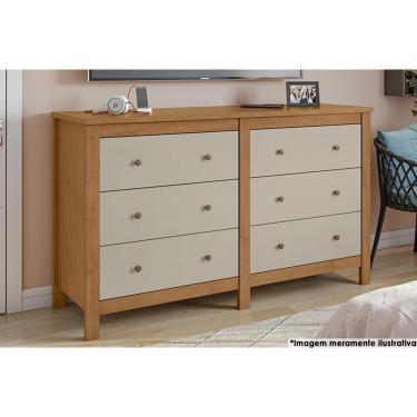 Imagem de Cômoda Infantil Maggiore c/ 6 Gavs Rovere/OffW-Lopas