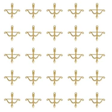 Imagem de Ruwado 50 pingentes de arco e flecha de metal 2,5 x 2,5 cm, lindos pingentes vintage para fazer joias faça você mesmo, kits de encontrar, colar, pulseiras, brincos, chaveiros, suprimentos para