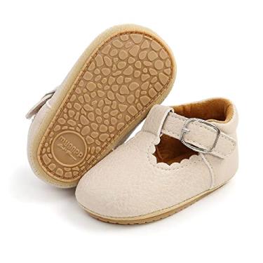 Imagem de Sapatilha Morbido infantil para bebês meninas com sola macia princesa Mary Jane Sapatilha Pré-Andador Vestido de casamento, A-white, 12-18 Months Infant