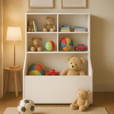 Imagem de Organizador de Brinquedo Solteiro Multiuso Funcional