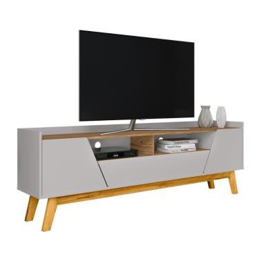 Imagem de Rack Sala Florença para TV até 70 Polegadas com Pés Madeira