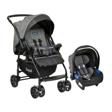 Imagem de Carrinho Passeio Bebê Conforto Burigotto Rio K Preto Mescla