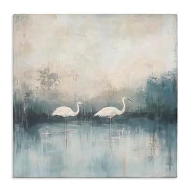 Imagem de Stupell Industries Arte de parede em tela Still Waters Soft Wings por Mona Grace, 43 x 43 cm