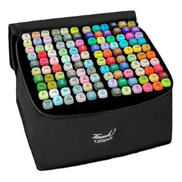 Imagem de Conjunto de Marcadores Artísticos Profissionais, 36/48/80/120/168 Cores, Tinta Não Tóxica (168)