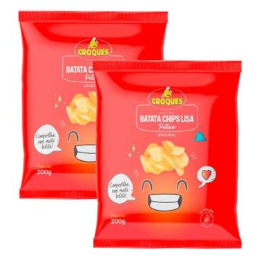 Imagem de Kit 2 Batata Petisco Croques Original 200g