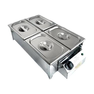 Imagem de Buffet Rechaud 4 Cubas Elétrico Inox 220V Profissional - Ipe Cozinhas