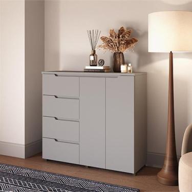 Imagem de Cômoda 4 Gavetas 2 Portas para Dormitório Línea - Casamia