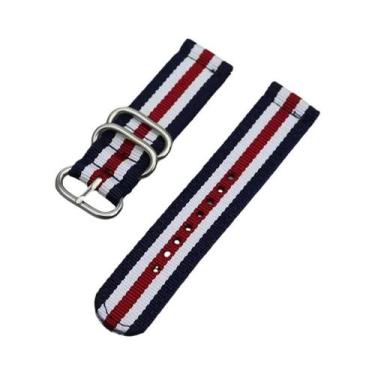 Imagem de Pulseira De Relógio Esportiva Unissex Em Nylon Trançado 18mm 20mm 22mm