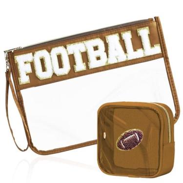 Imagem de Conjunto de bolsas de cosméticos BuyCard Football Makeup Bag, 2 unidad
