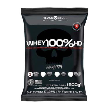 Imagem de Whey 100% Hd Black Skull Chocolate Refil 900G