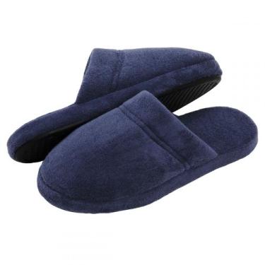 Imagem de Pantufa Masculina Atoalhada Flexível - PUFF - Marinho - 37/38, Marinho
