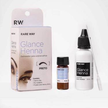 Imagem de Henna para Sobrancelhas Glance Preto - Rare Way - 3,5g