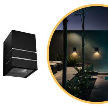 Imagem de Arandela 2 Frisos 1 Facho Parede Externa Alumínio - Iluminar Ambiente,