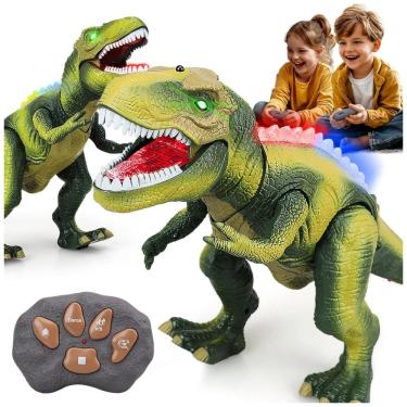 Imagem de Dinossauro Robô Educativo de Controle Remoto para Crianças Acima de 3 Anos, STEAM Life, Verde