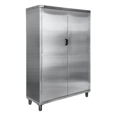 Imagem de Armário Vertical  AV Aço Inox 430 83x35x180cm Evolução Inox  AV430