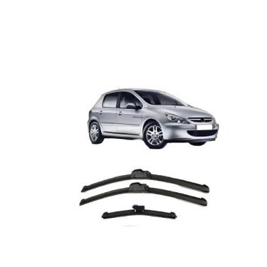 Imagem de Kit 3 Palhetas Automotiva Limpadoras Peugeot 306 307 93/2012 - NA TELA