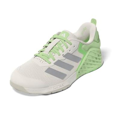 Imagem de adidas Tênis de treinamento feminino Dropset 3, Halo Silver/Semi Green Spark/Lime Burst, 5.5 Wide