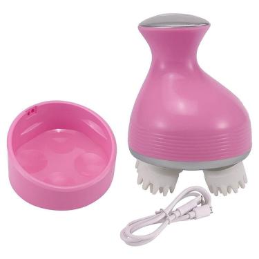 Imagem de Massageador Elétrico De Cabeça E Corpo Rosa Alívio Do desconforto E Relaxamento Profundo