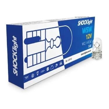 Imagem de Lampada Comum T10 Pingao 12V 5W Shocklight Caixa Com 10