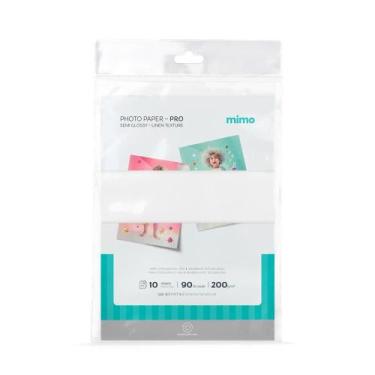 Imagem de Papel Fotográfico Semibrilho Textura Linho - Mimo - 200 g - A4 - 10 Fl