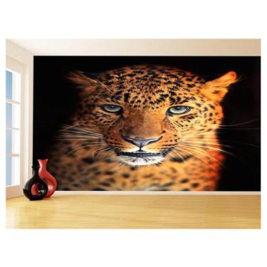 Imagem de Papel De Parede 3D Animais Onça Pintada Estampa 3,5M Anm547 - Você Dec