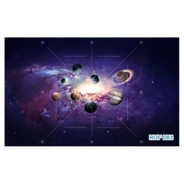 Imagem de Papel De Teto Céu Espaço Estrelas Planetas 3,5M Rof83 - Você Decora