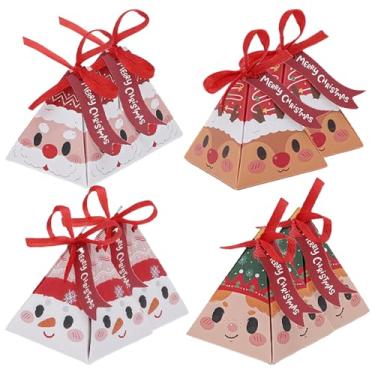 Imagem de Conjunto de 8 caixas de papel impressas em 3D, caixas fofas de 19 x 19 x 8 cm com fita incluída