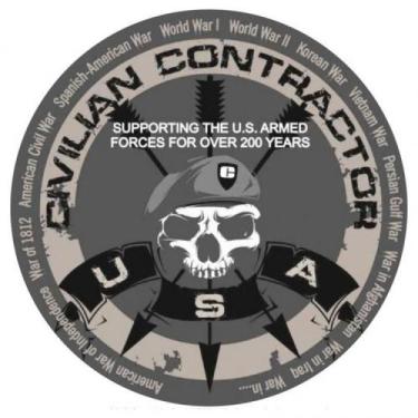 Imagem de Adesivo Civillian Contrac Adesivo Externo - Mundo Do Militar