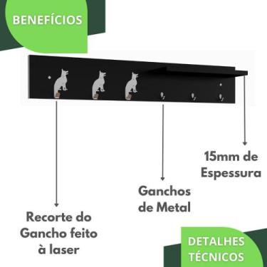 Imagem de Porta Chaves De Parede Porta Chaveiro Organizador P.P.C.C - Metalcromo