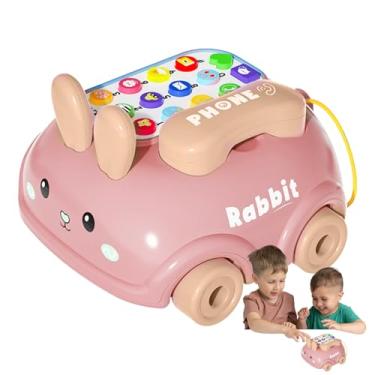 Imagem de Telefone para brinquedos musicais infantis, finge tocar telefone,Crianças conversam com rodas | Aprendendo brinquedos, estilo de coelho, jogo de jogo, diversão para a educação para a educação inicial