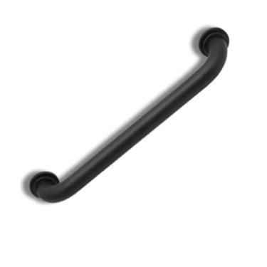 Imagem de Alça de Apoio Corrimão Banheiro Alumínio Preto Fosco 20cm a 1m Idosos, Barras de Apoio no Box e Vaso Sanitário(70cm)