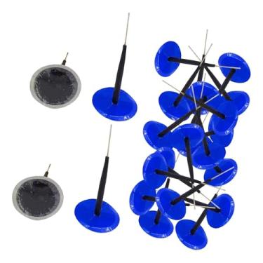 Imagem de Colaxi Kit com 24 remendos de reparo de pneus em formato de cogumelo para manutenção de pneus de automóveis, motocicletas e ônibus, 6mm X 5cm