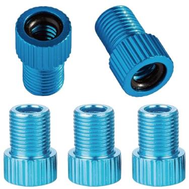 Imagem de Adaptador de válvula Mueller Austria Presta para Schrader, pacote com 2, prata (ciano)