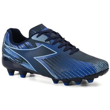 Imagem de Chuteira Infantil Diadora Squadra III Campo Marinho e Prata-Unissex