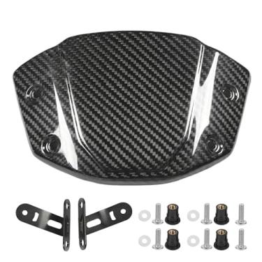Imagem de Para-brisa de tela frontal de motocicleta, defletor de de fibra de carbono brilhante, estilo estético para cb300r cb250r