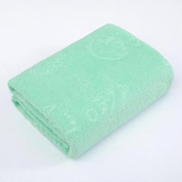 Imagem de Toalhas Material de Microfibra Premium Multicolorido AgradáVel ao Toque Altamente Absorvente Ideal para Usar ApóS o Banho para Promover o Relaxamento(VERDE)