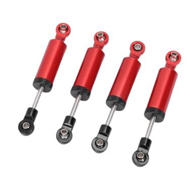 Imagem de RiToEasysports 4 Pçs Amortecedor, Liga de 70mm Alta Simulado Rc Amortecedor Conjunto de óleo para 1/10 Rc Crawler Carro (vermelho)