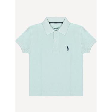 Imagem de Camisa Polo Aleatory Infantil Piquet Light Azul Claro-Masculino