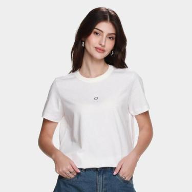 Imagem de Camiseta Colcci Casual Feminina, Off white, P