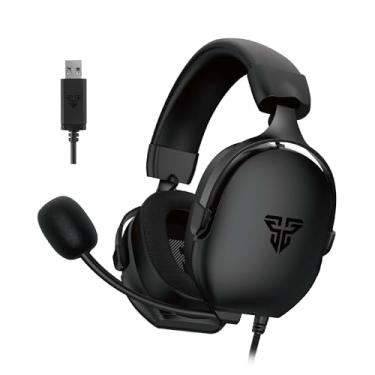 Imagem de FANTECH Fone de ouvido para jogos HG30, fones de ouvido USB sobre-auriculares com drivers de 40 mm, microfone omnidirecional, cabo de 2,4 m, preto (preto)