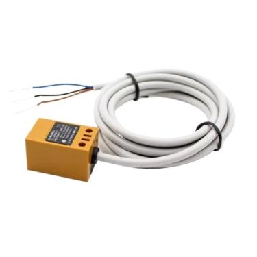Imagem de IRFKR Interruptor de proximidade com sensor magnético quadrado TL-Q5MC1 NPN 3 fios normalmente aberto Seneor 5V-24V tipo coluna de canto amarelo (TL-Q5MD1)