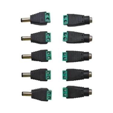 Imagem de Adaptador De Conector De Energia DC 12V 2.1mm X 5.5mm Para Câmeras De 