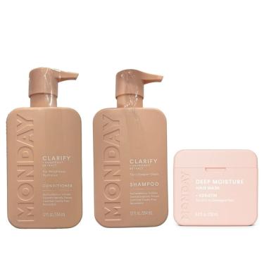 Imagem de Monday Shampoo e Condicionador Clarify + Mascara Keratin Kit
