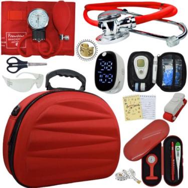 Imagem de Kit Enfermagem Maleta Medica Super Luxo Completa Promocao - Love Saude