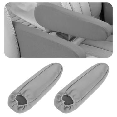 Imagem de XLIUAX 4 peças de capa de apoio de braço para carro, capa de apoio de braço de carro, capas de apoio de braço para carros, protetores de apoio de braço para assento dianteiro, protetores de braços