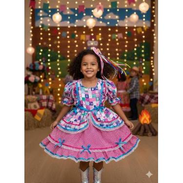 Imagem de Vestido Junino Caipira Bella Child - Celebração Pink, Persian rose, 10