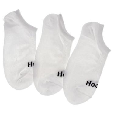 Imagem de Kit com 3 pares de meias invisíveis hoahi - 18034, Branco, 33/38
